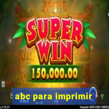 abc para imprimir